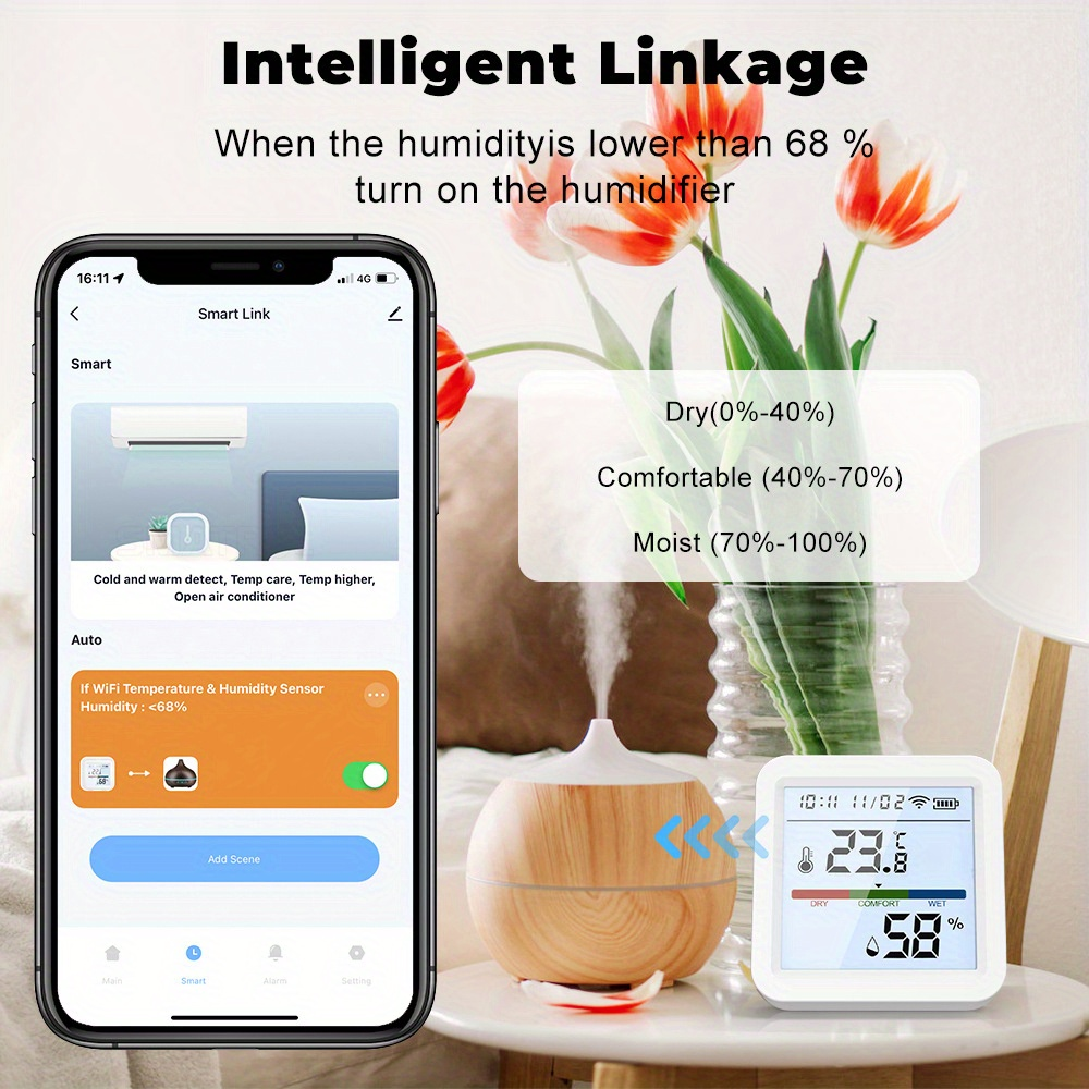 Tuya WiFi Temperature Humidity - Digital Hygrometer Probe reseña y precio