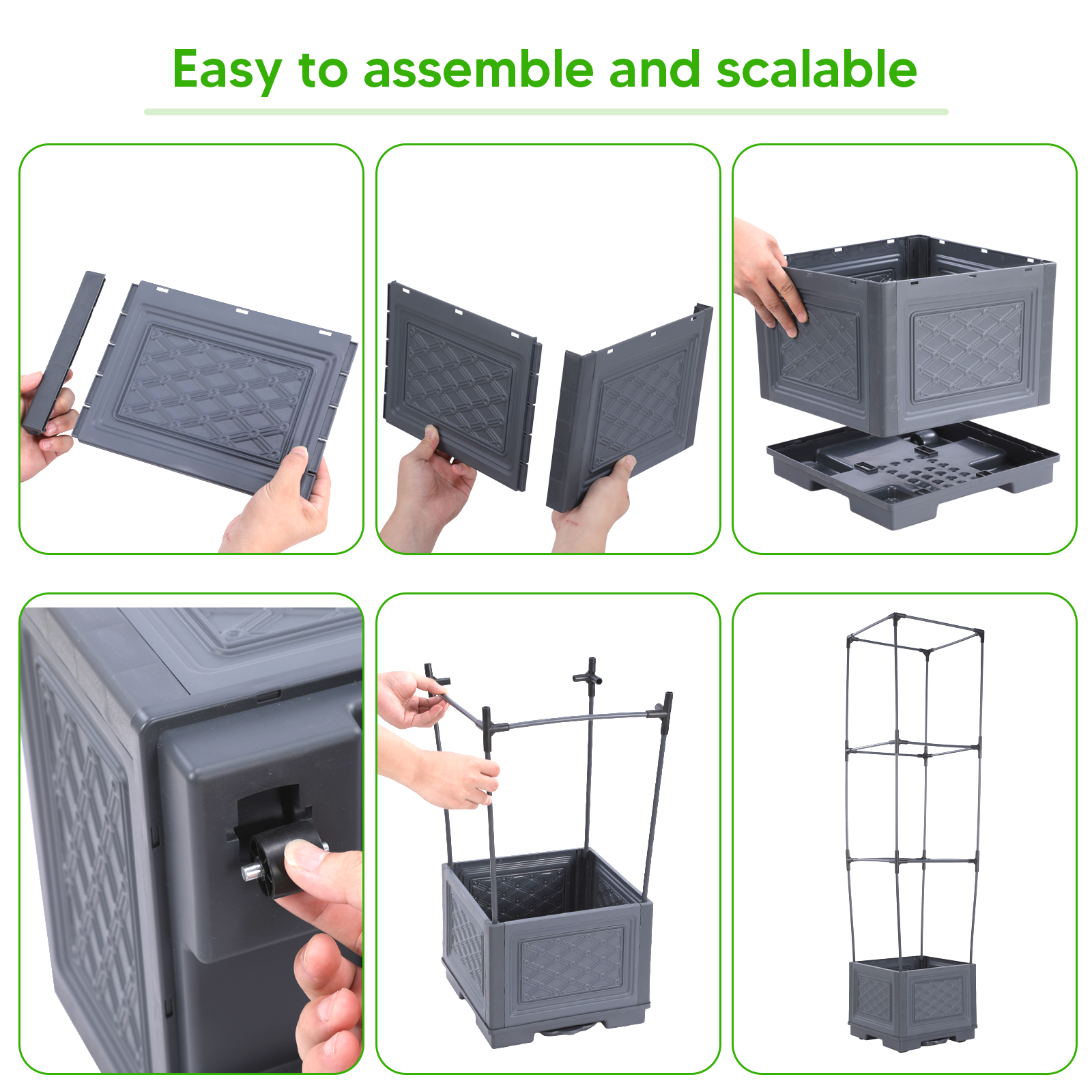 Three-Layer Wheeled Climbing V - Vine Climbing Plastic reseña y precio