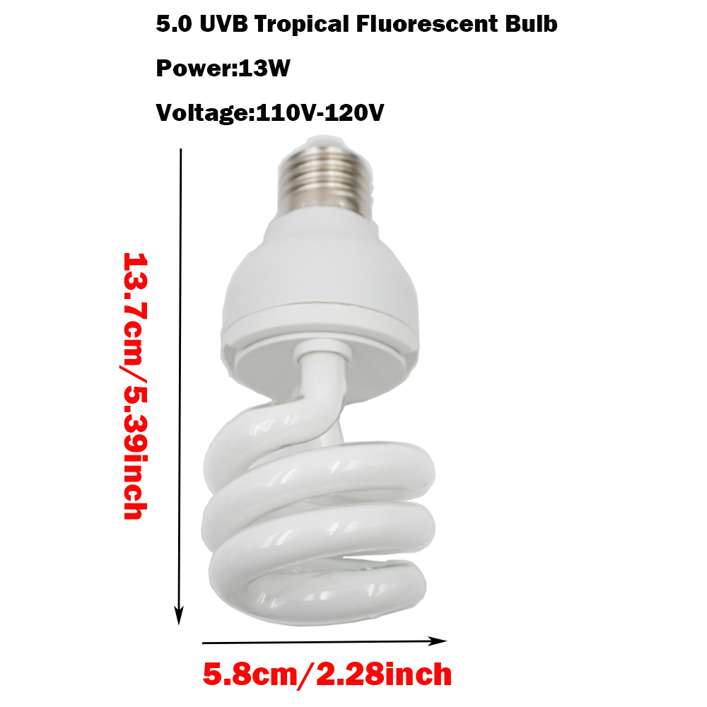 Reptile 5.0 UVB Lamp Bulb Ligh - Calcium Powder Reptile reseña y precio