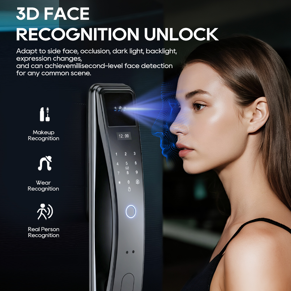 SANKESONG Tuya Smart 3D Face D - Glass Door Hinge reseña y precio