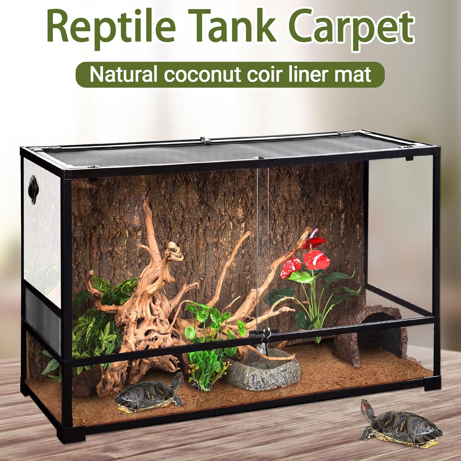 3 Rolls Reptile Carpet, 24x48i - Substrate Coconut Fiber reseña y precio