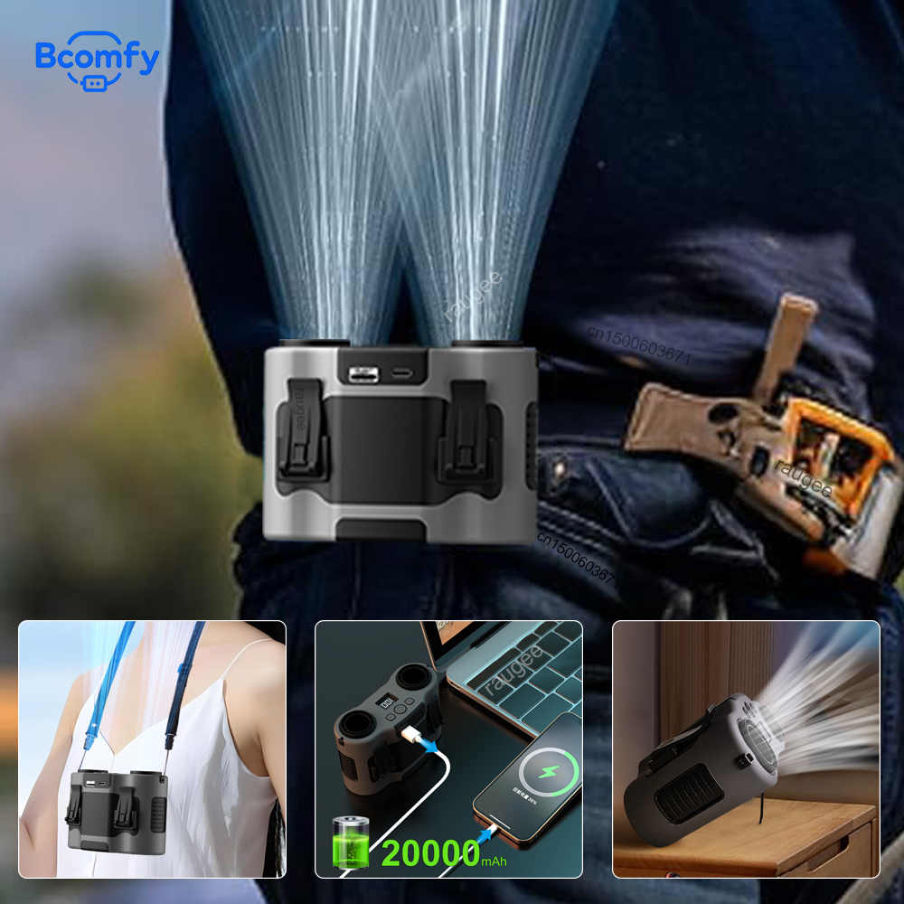 20000mAh Waist Fan Portable Ou - Timer Dual Outlet reseña y precio