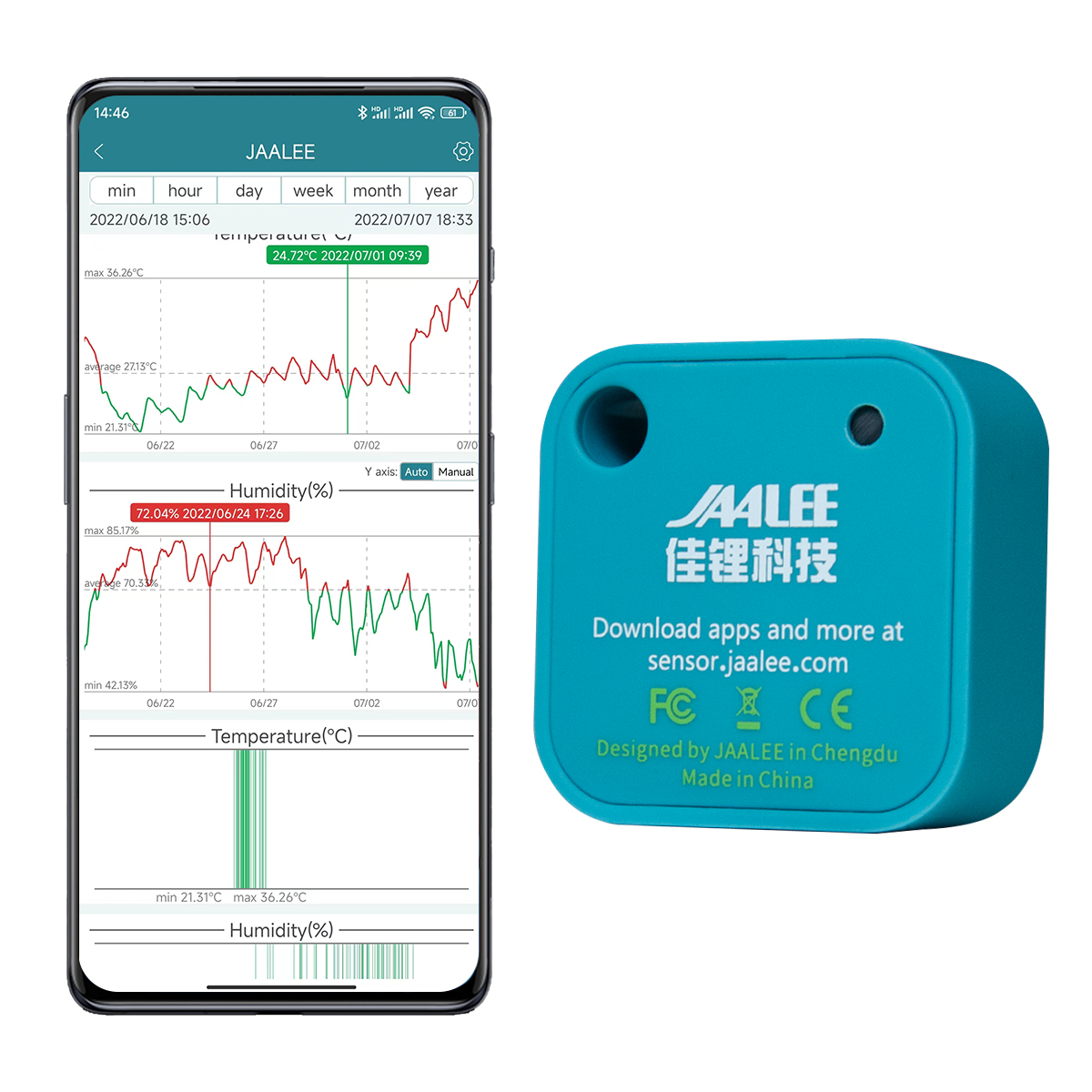 jaalee JHT Temperature/Humidit - Digital Hygrometer Probe reseña y precio