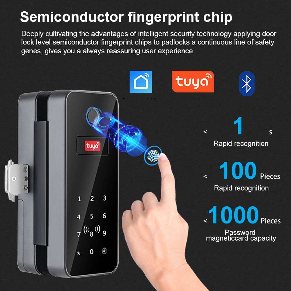 Bluetooth Electronic Glass LOC - Glass Door Hinge reseña y precio