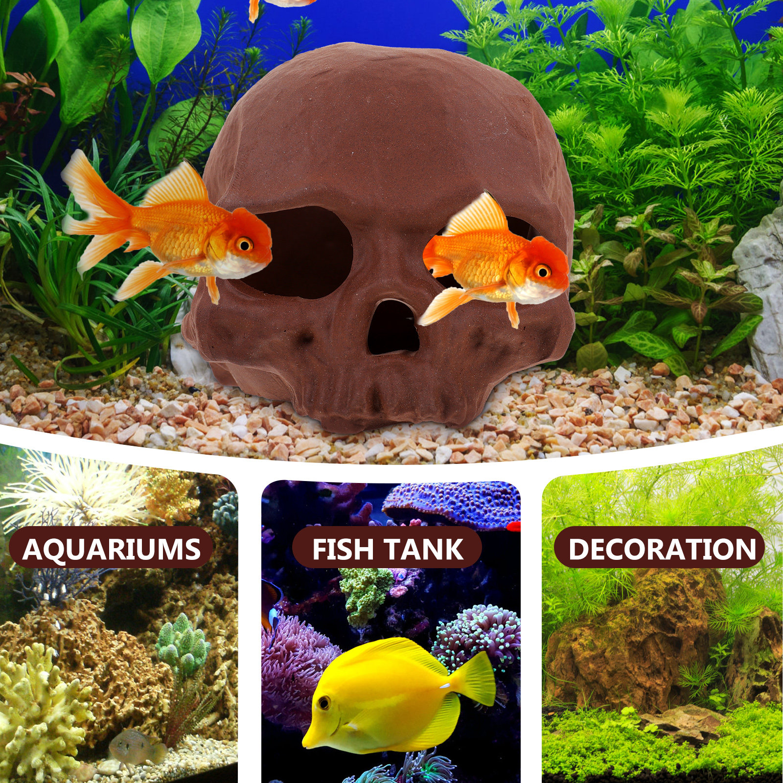 Ceramic Fish Tank Decoration S - Hide Cave Ceramic reseña y precio