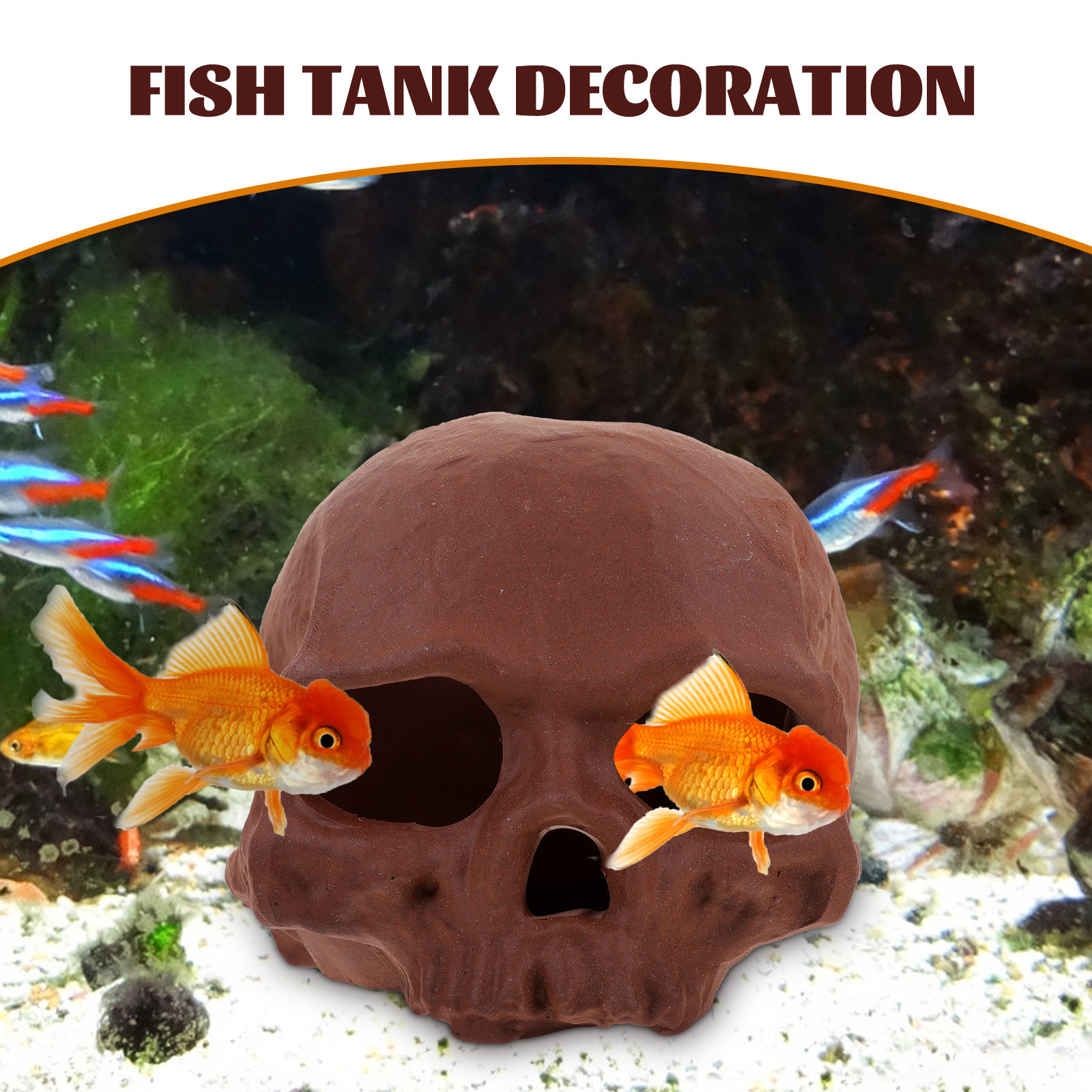 Ceramic Fish Tank Decoration S - Hide Cave Ceramic reseña y precio