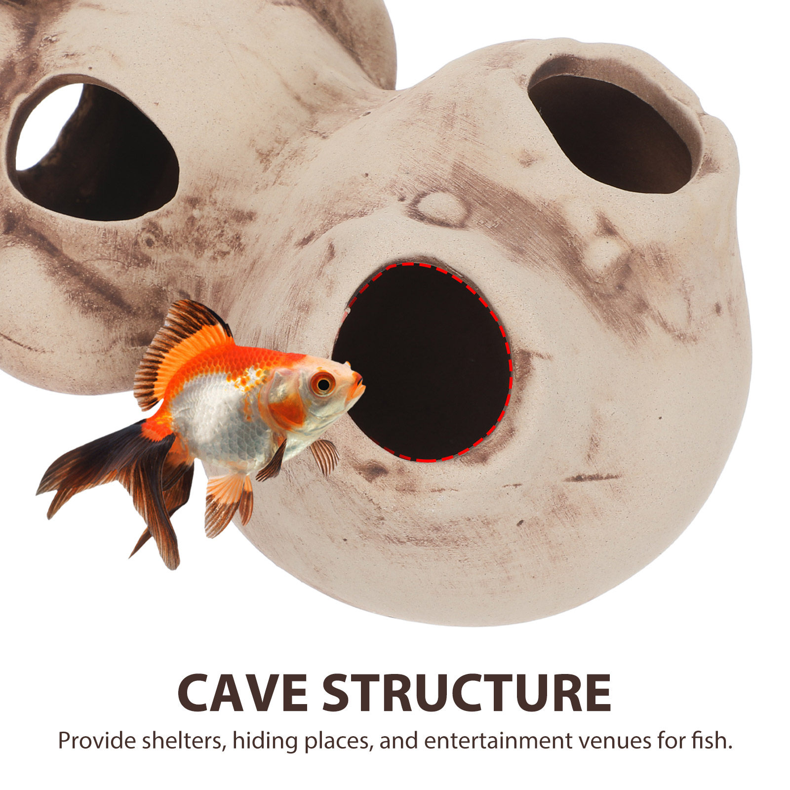 Aquarium Shrimp Shelter House  - Hide Cave Ceramic reseña y precio