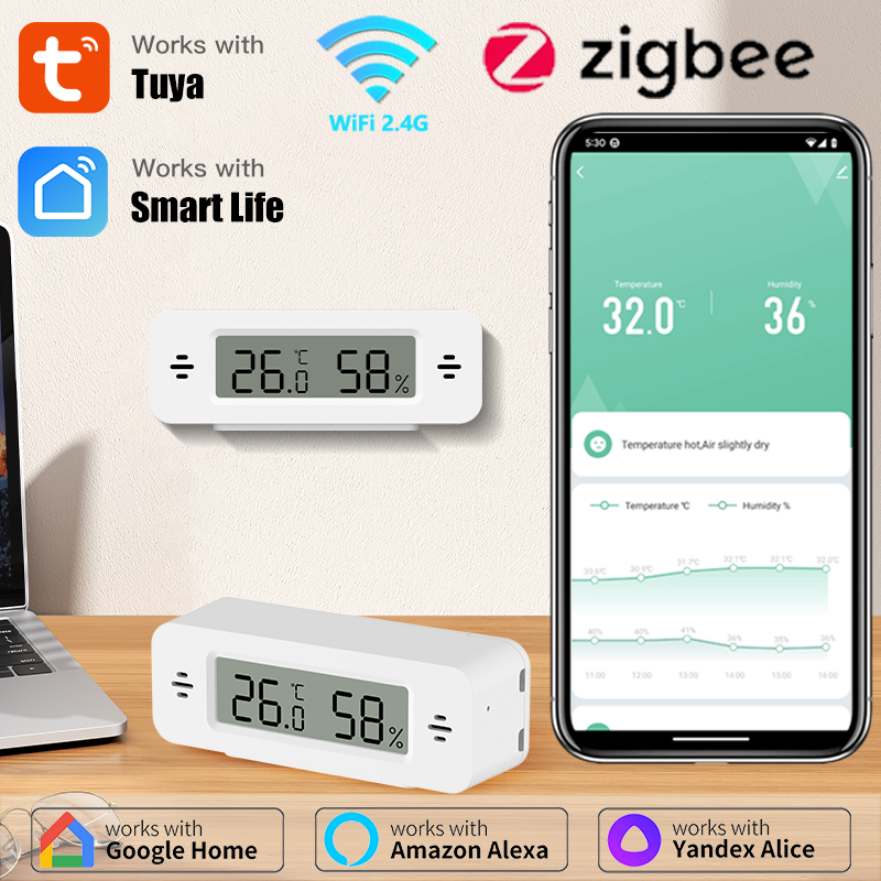 Tuya WiFi/Zigbee Temperature H - Digital Hygrometer Probe reseña y precio
