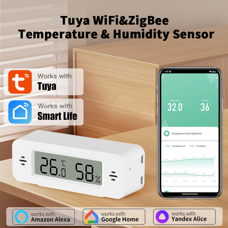Tuya WiFi/Zigbee Temperature H - Digital Hygrometer Probe reseña y precio