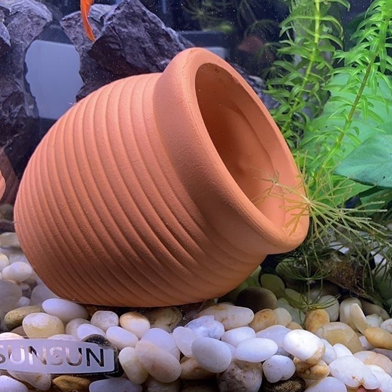 Ceramics Jar Fish Tank Decorat - Hide Cave Ceramic reseña y precio