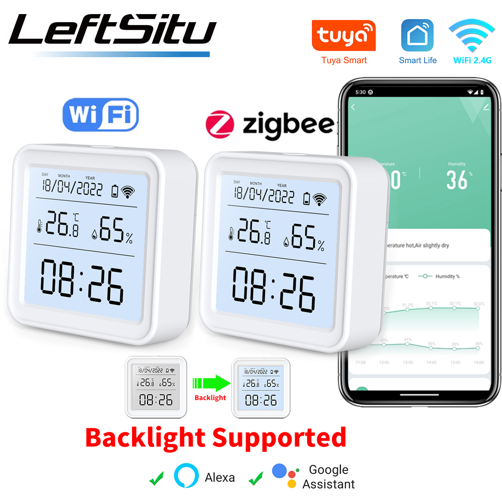 Tuya Zigbee WiFi Temperature H - Digital Hygrometer Probe reseña y precio