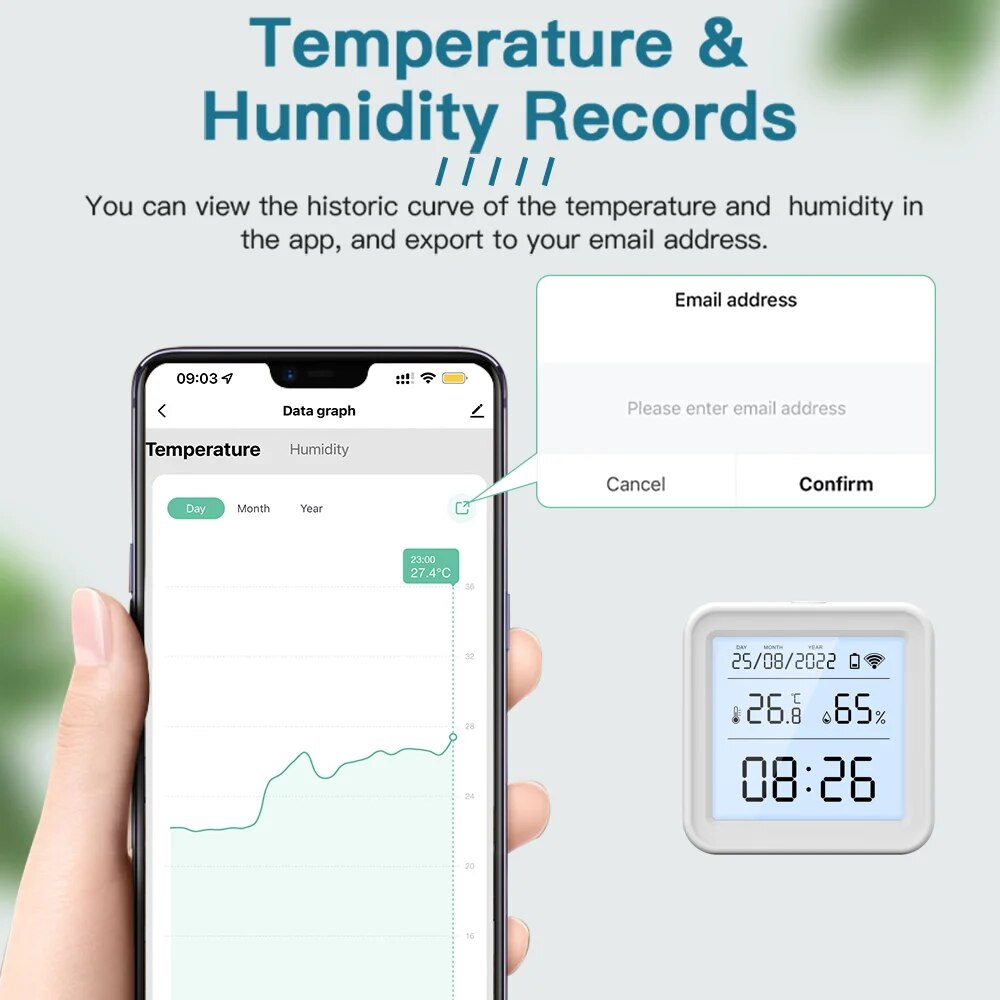 Tuya New WiFi Temperature Humi - Digital Hygrometer Probe reseña y precio