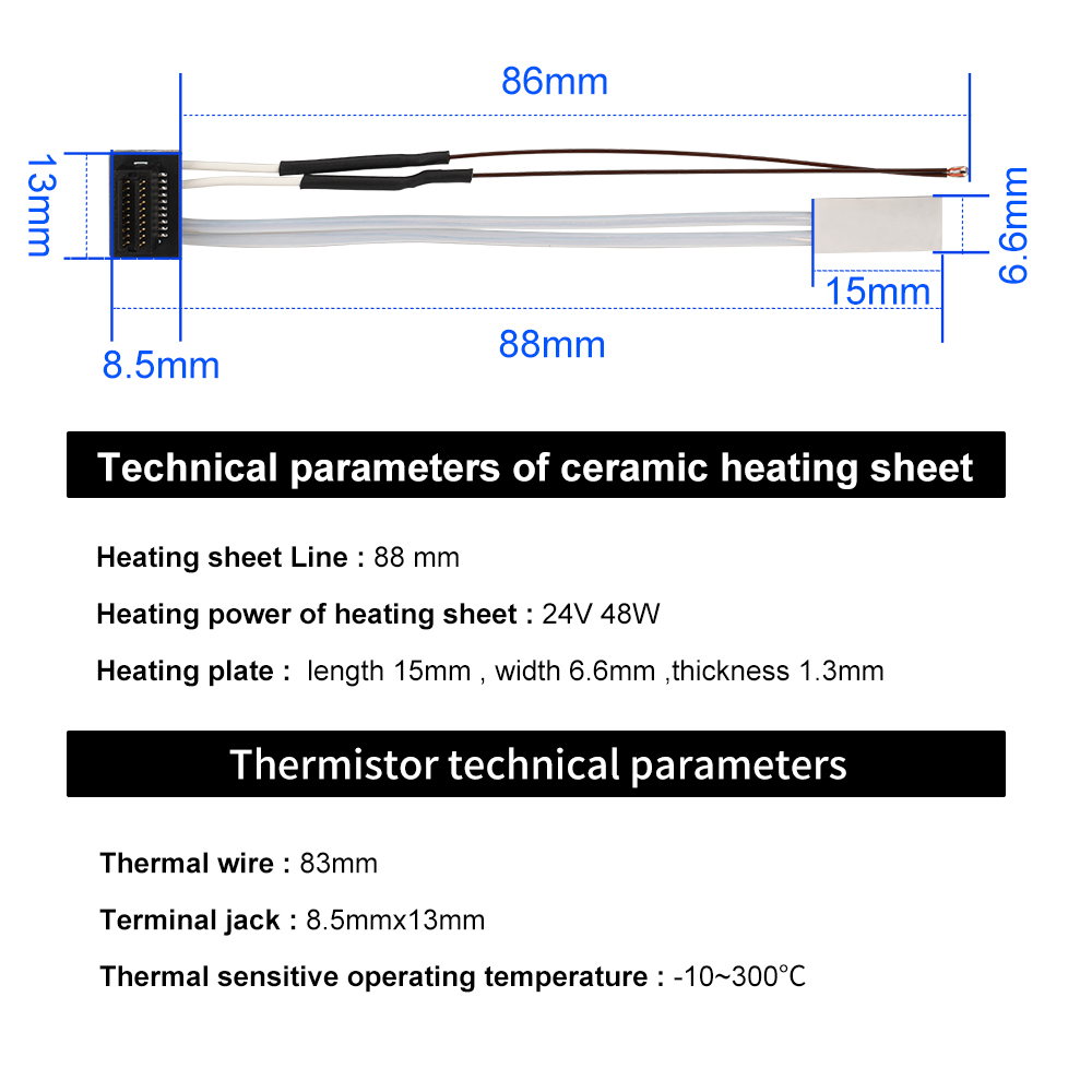 Heating Tube For Bambu Lab A1  - Ceramic Heat Emitter reseña y precio
