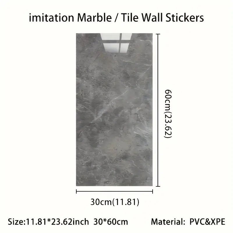 30cm*60cm Imitation Marble Til - Pvc Panel Background reseña y precio