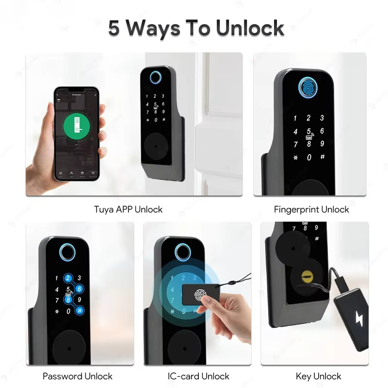 Waterproof Fingerprint Lock Tu - Glass Door Hinge reseña y precio