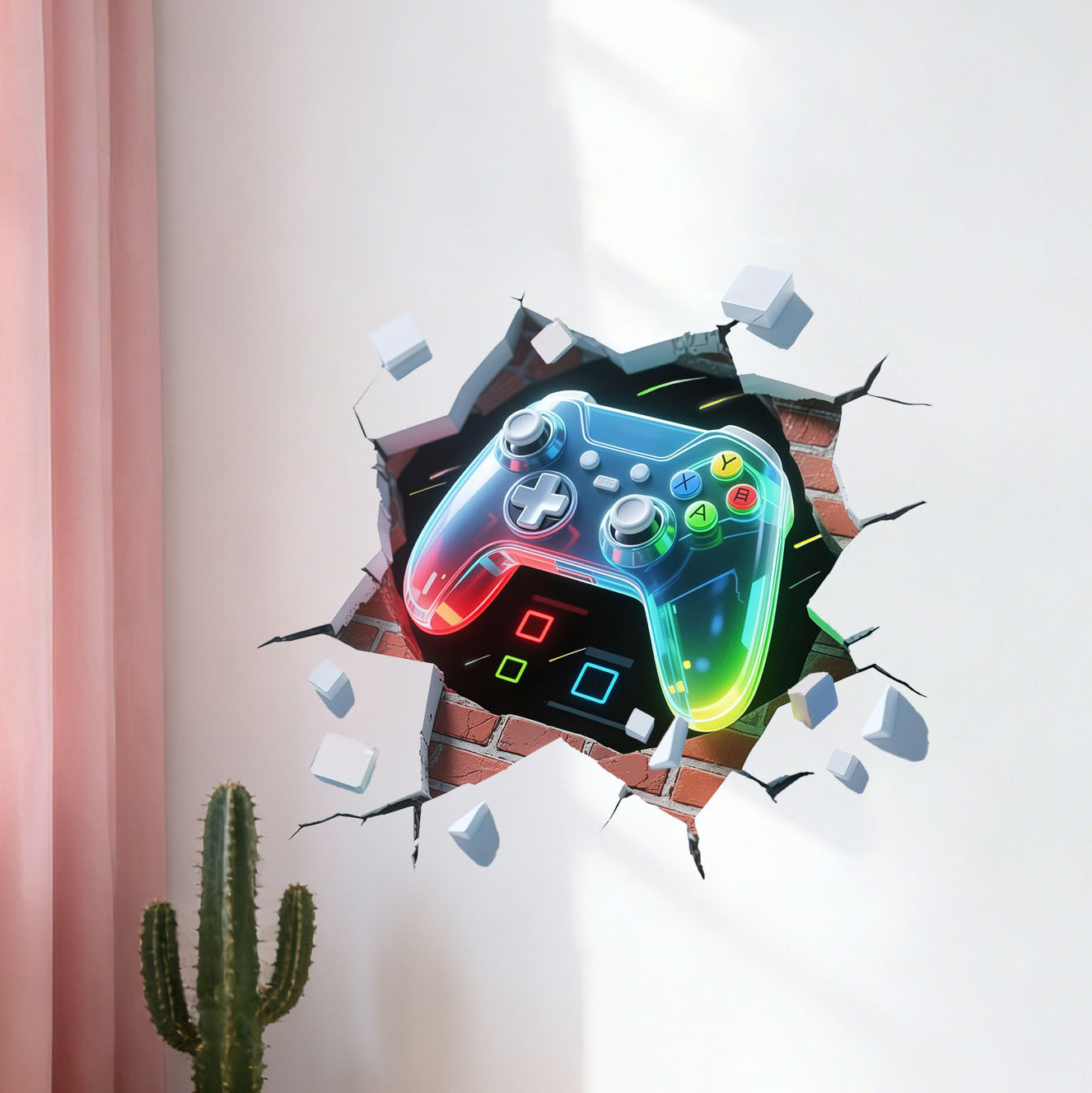 Game Controller Decal for Boys - Pvc Panel Background reseña y precio