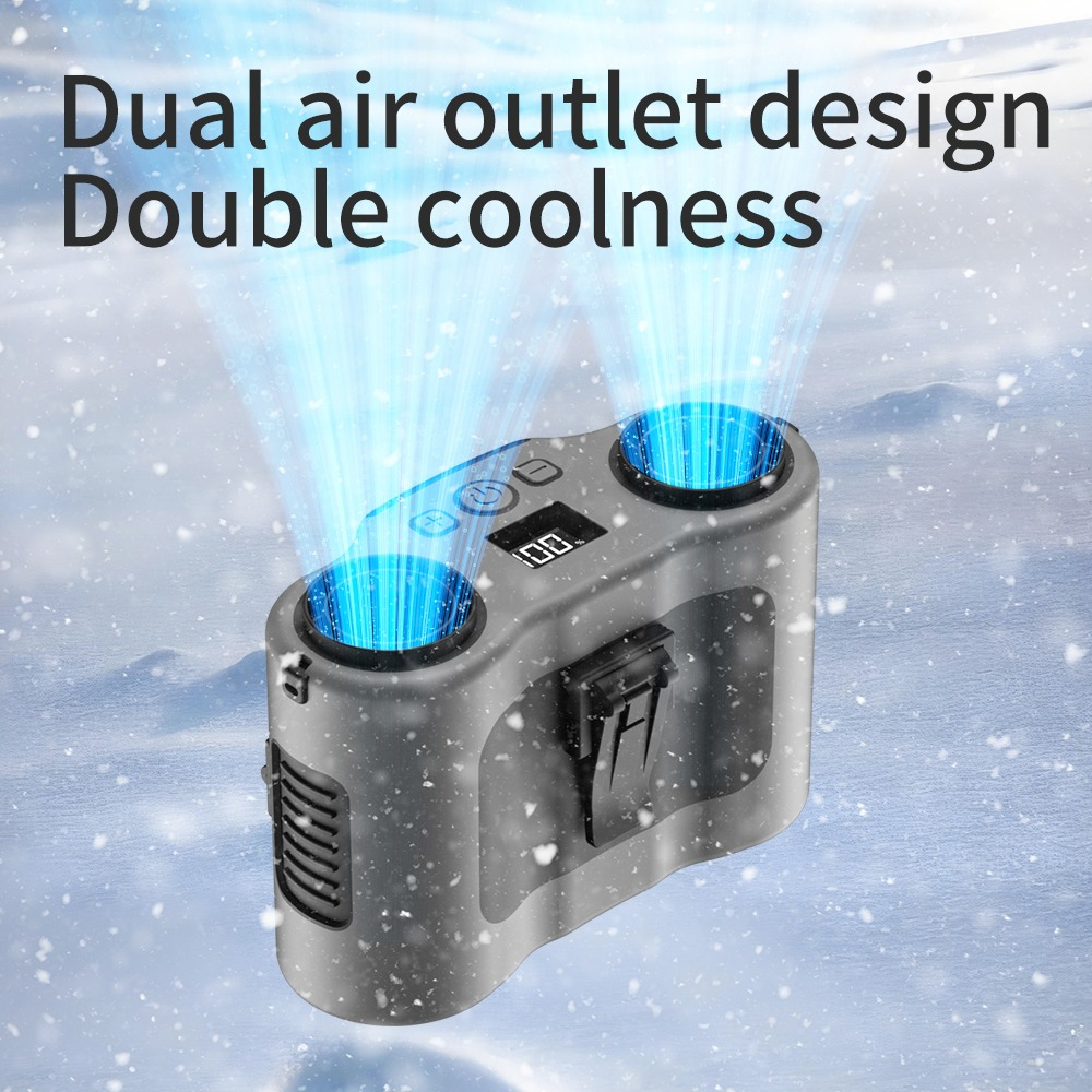 Portable Waist Clip Fan 5-spee - Timer Dual Outlet reseña y precio