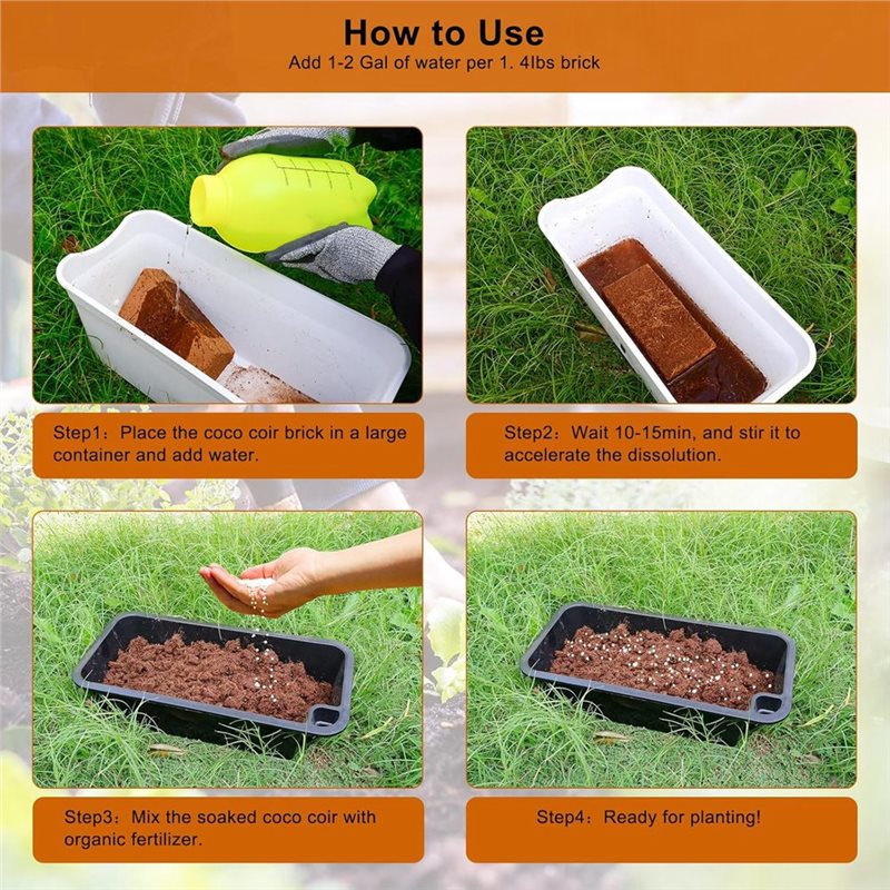 3 Pack Coco Coir Bricks, Coco  - Substrate Coconut Fiber reseña y precio