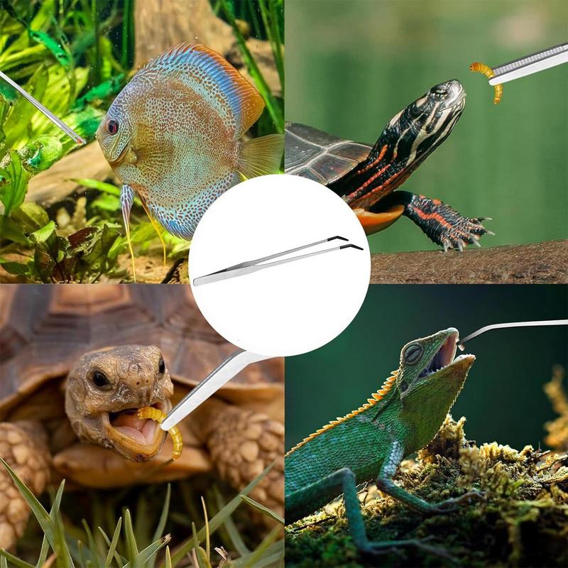 Extra Long Reptile Feeding Ton - Feeding Tong Stainless reseña y precio