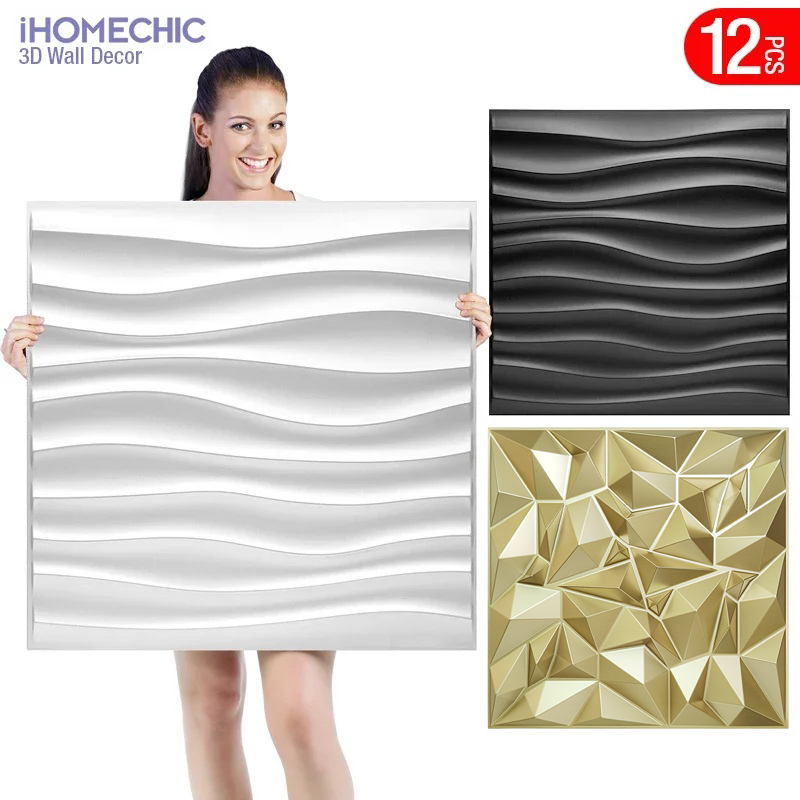 12pcs 50x50cm Champagne gold c - Pvc Panel Background reseña y precio