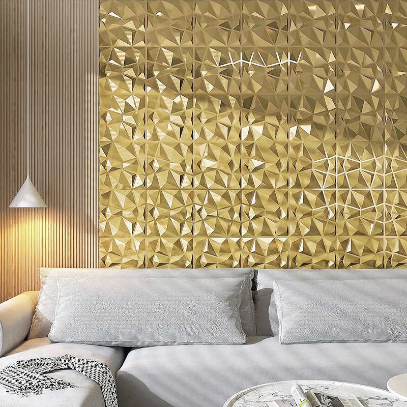12pcs 50x50cm Champagne gold c - Pvc Panel Background reseña y precio