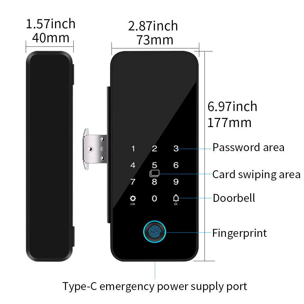 Tuya Smart Life Bluetooth Glas - Glass Door Hinge reseña y precio