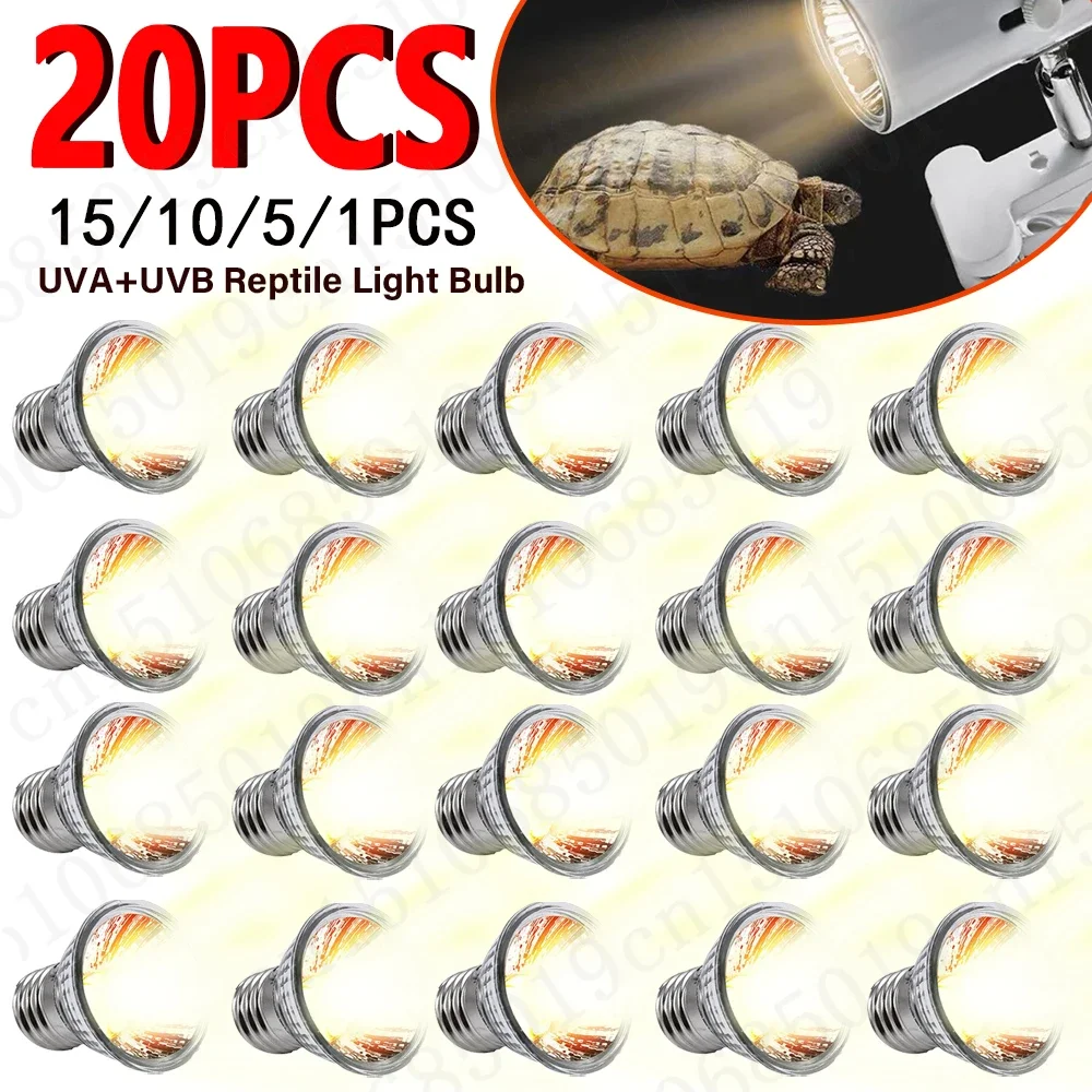 1-20PCS 25/50/75W UVA+UVB Rept - Ceramic Heat Emitter reseña y precio