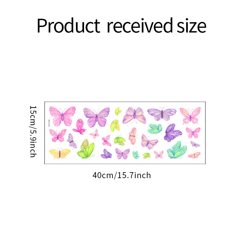 Romantic butterfly Wall Sticke - Pvc Panel Background reseña y precio