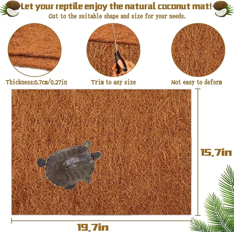Reptile Carpet Natural Coconut - Substrate Coconut Fiber reseña y precio
