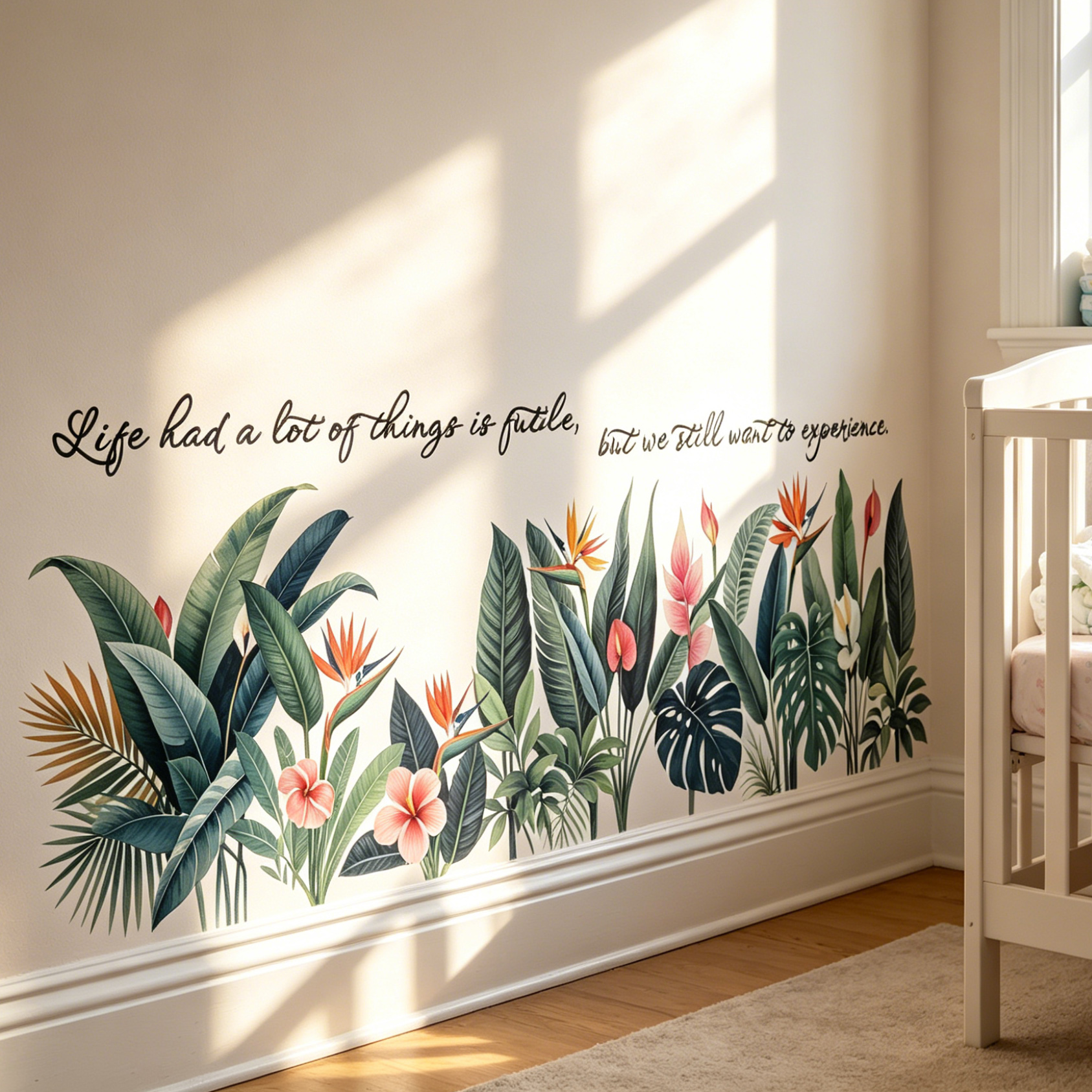 Tropical background wall stick - Pvc Panel Background reseña y precio