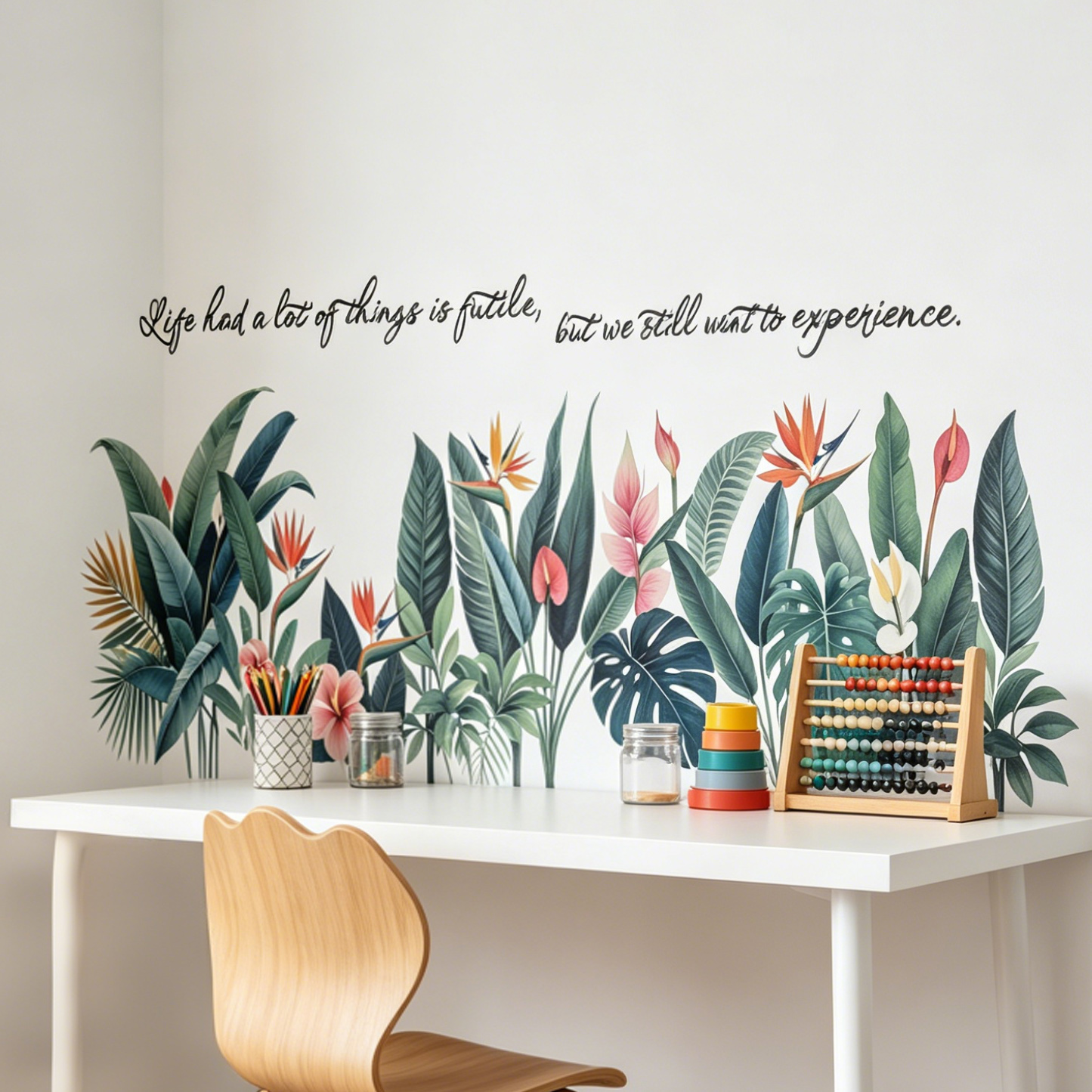 Tropical background wall stick - Pvc Panel Background reseña y precio