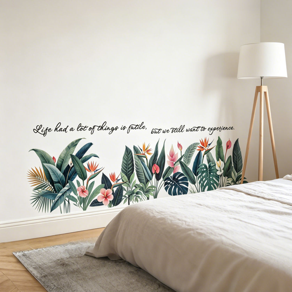 Tropical background wall stick - Pvc Panel Background reseña y precio