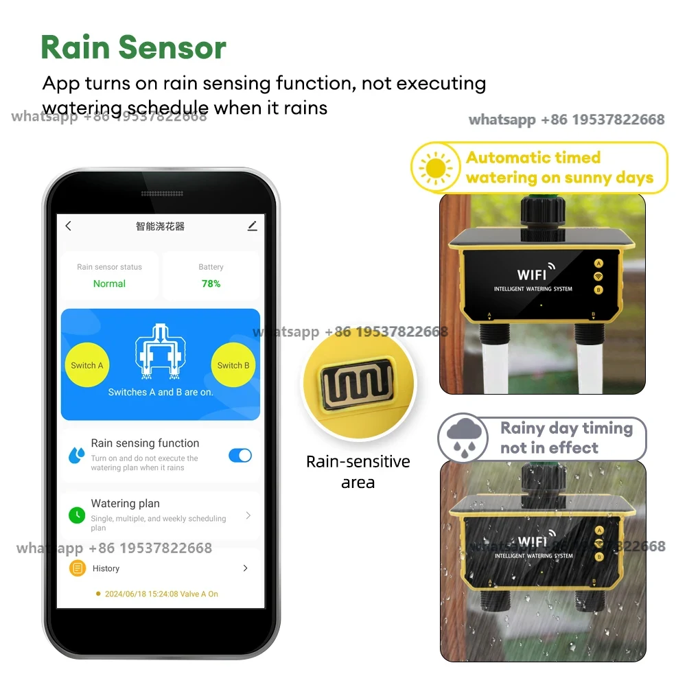 WiFi Solar Timer Dual Water Va - Timer Dual Outlet reseña y precio