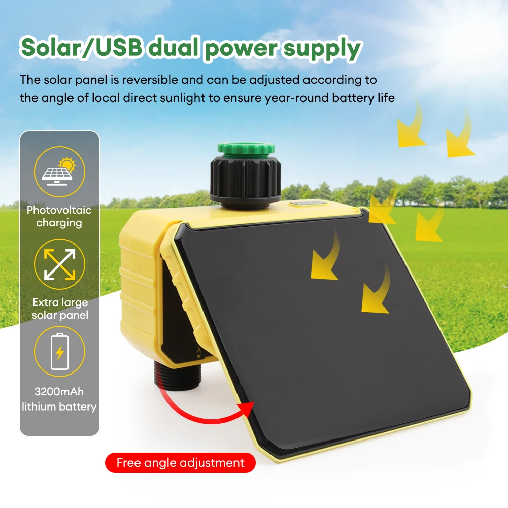 WiFi Solar Timer Dual Water Va - Timer Dual Outlet reseña y precio
