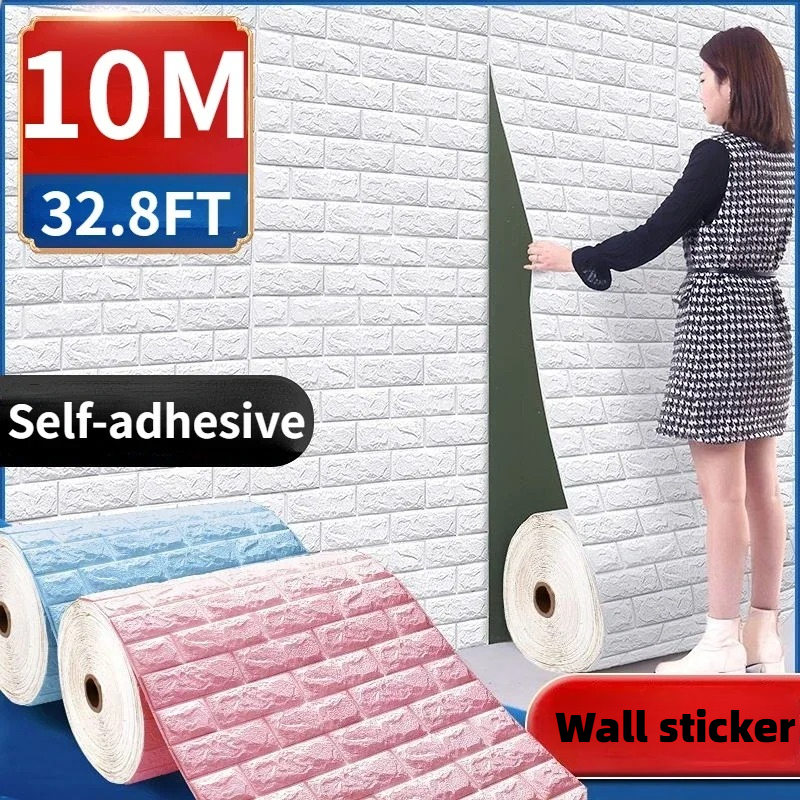 70cmx1/3/5/10M 3D Foam Brick W - Pvc Panel Background reseña y precio