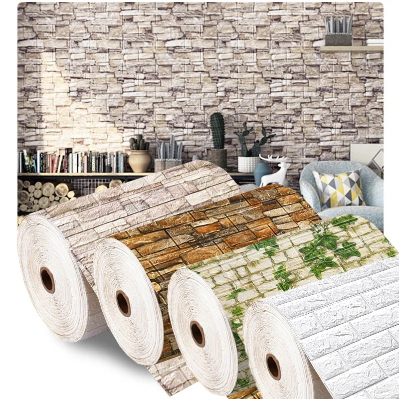 70cmx1/3/5/10M 3D Foam Brick W - Pvc Panel Background reseña y precio