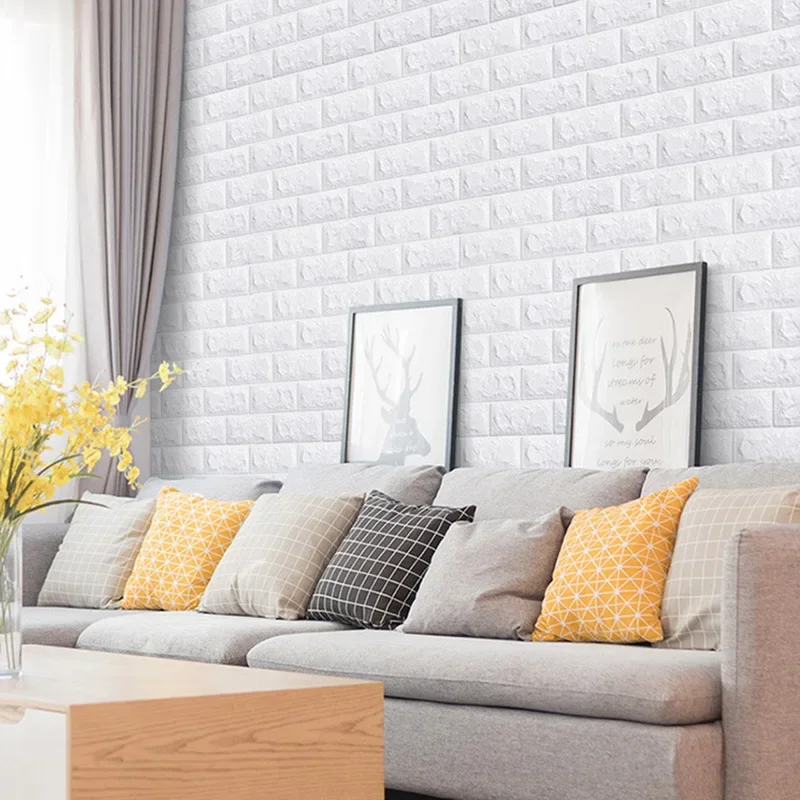 70cmx1/3/5/10M 3D Foam Brick W - Pvc Panel Background reseña y precio
