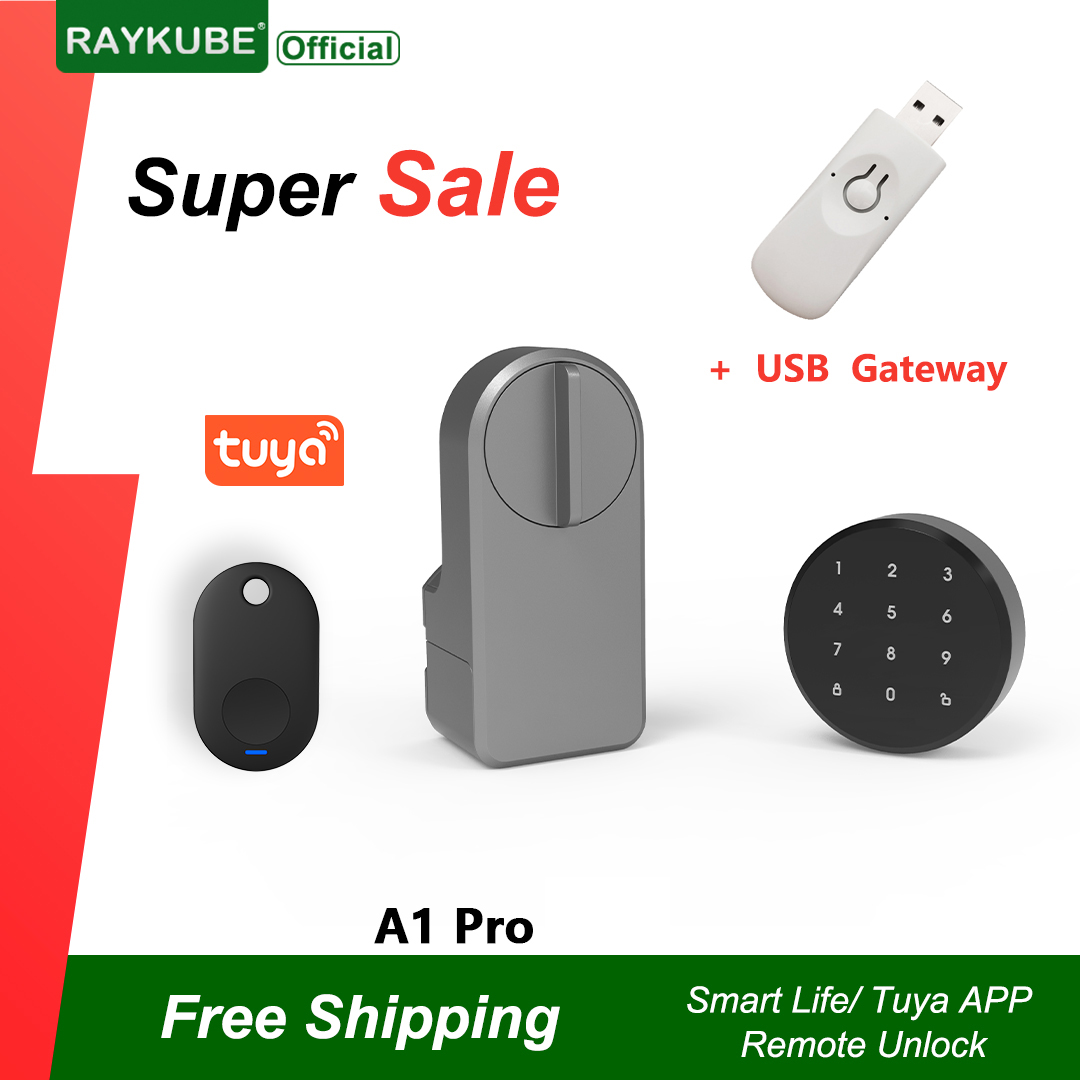 RAYKUBE A1 Pro Tuya BEL Smart  - Glass Door Hinge reseña y precio