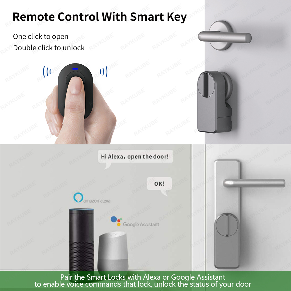 RAYKUBE A1 Pro Tuya BEL Smart  - Glass Door Hinge reseña y precio