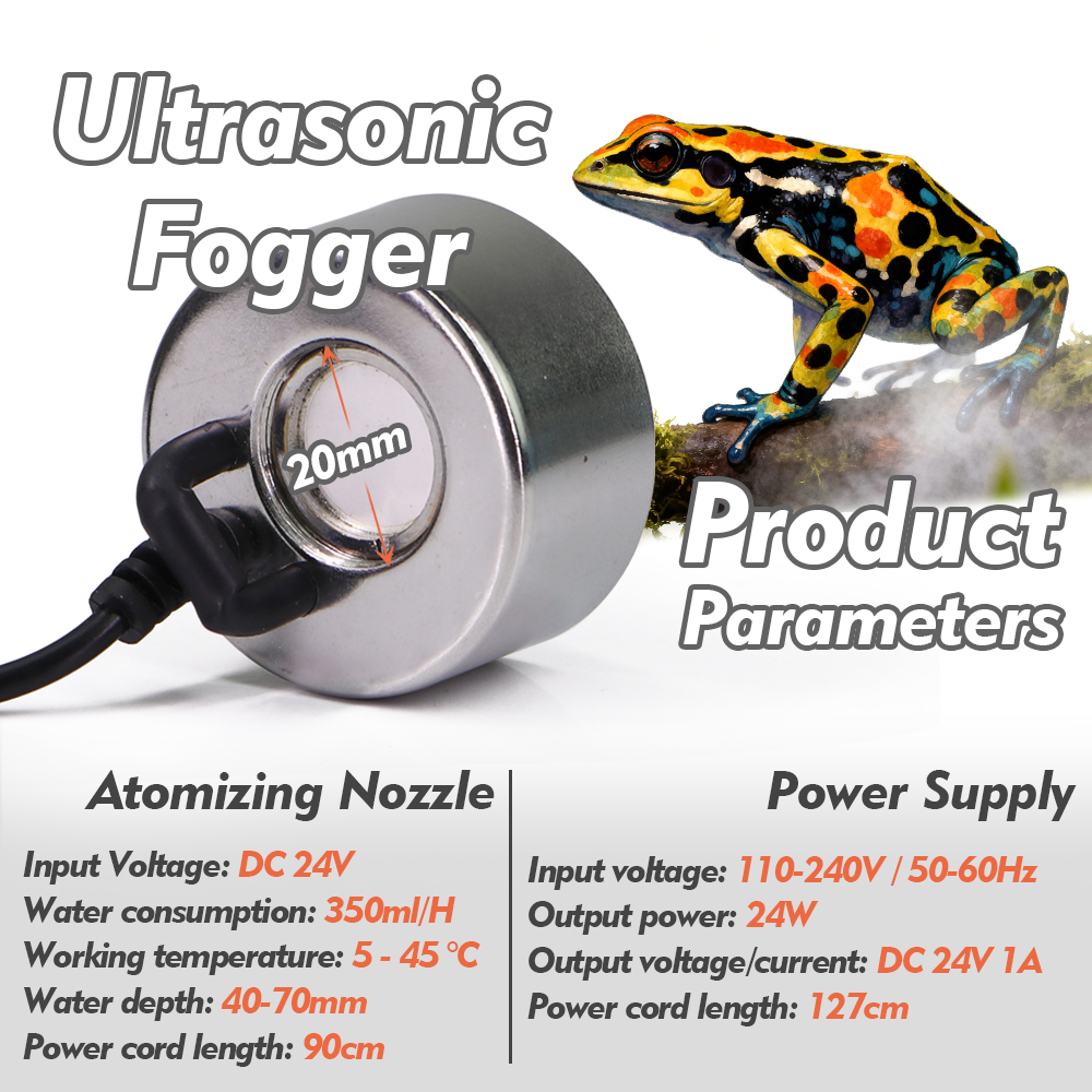 110-240V Ultrasonic Fogger w/  - Terrarium Fogger Ultrasonic reseña y precio