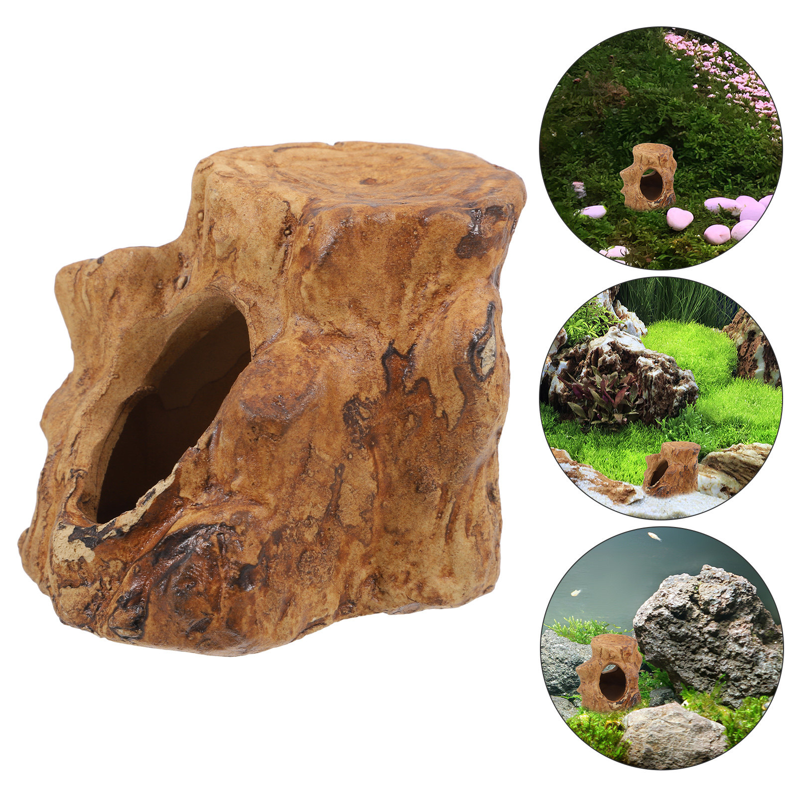 Pleco Caves Fish Tank Decorati - Hide Cave Ceramic reseña y precio