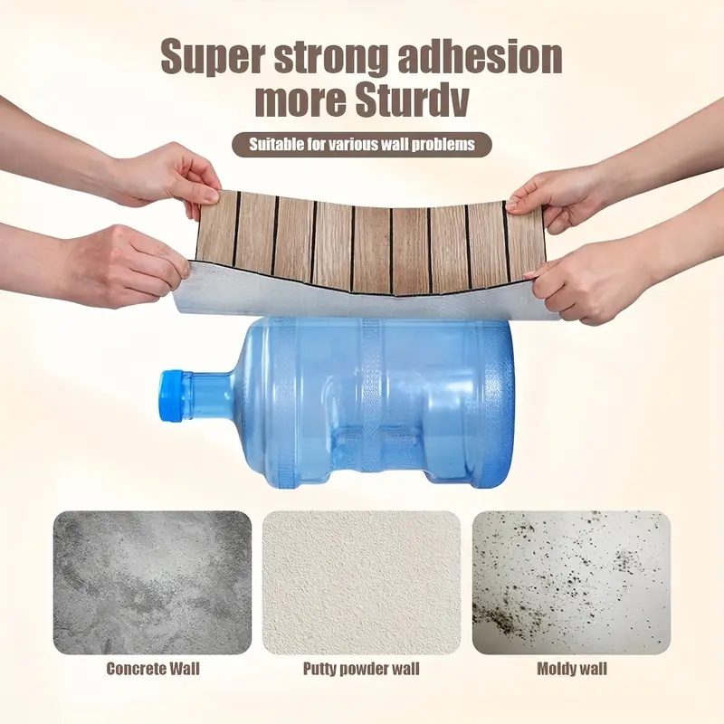 Self Adhesive Waterproof 3D Wa - Pvc Panel Background reseña y precio