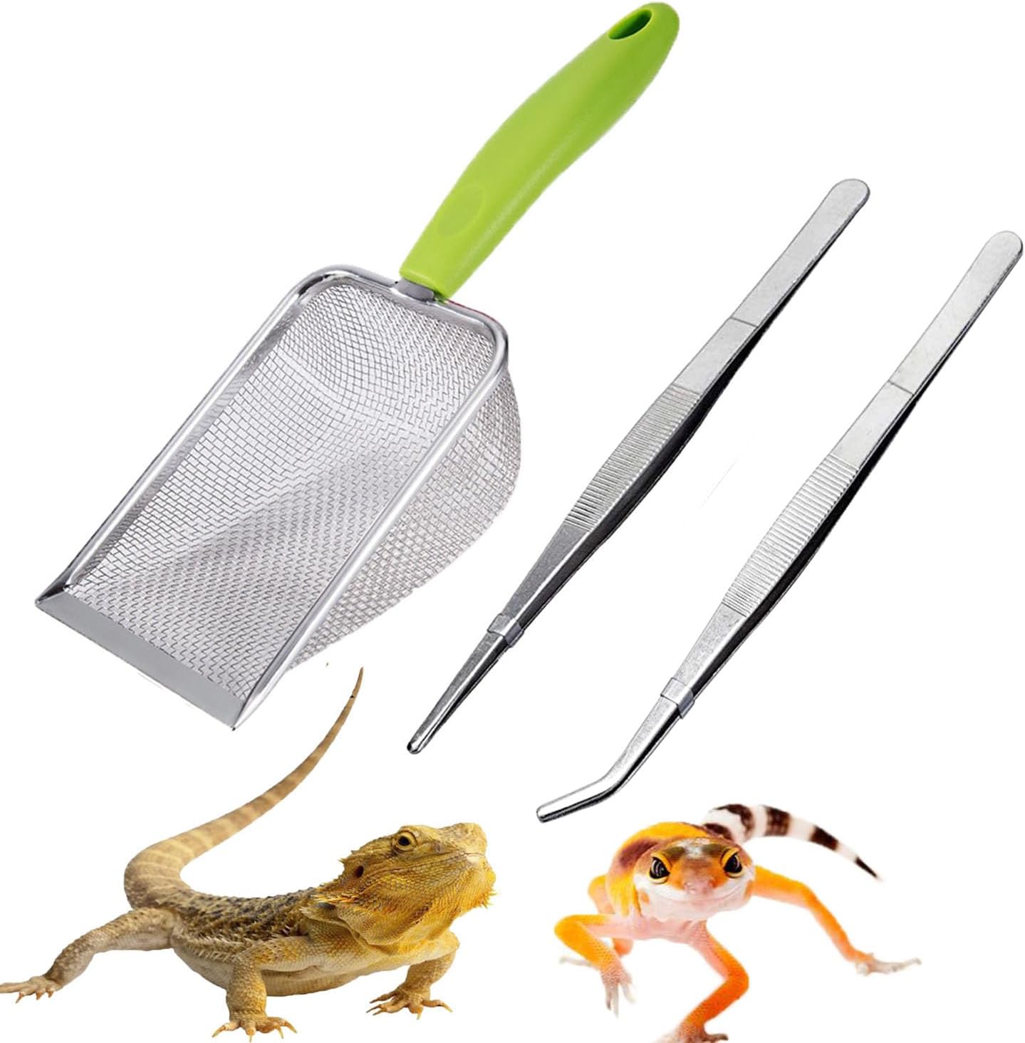 Reptile Sand Scoop Set - Fine  - Feeding Tong Stainless reseña y precio