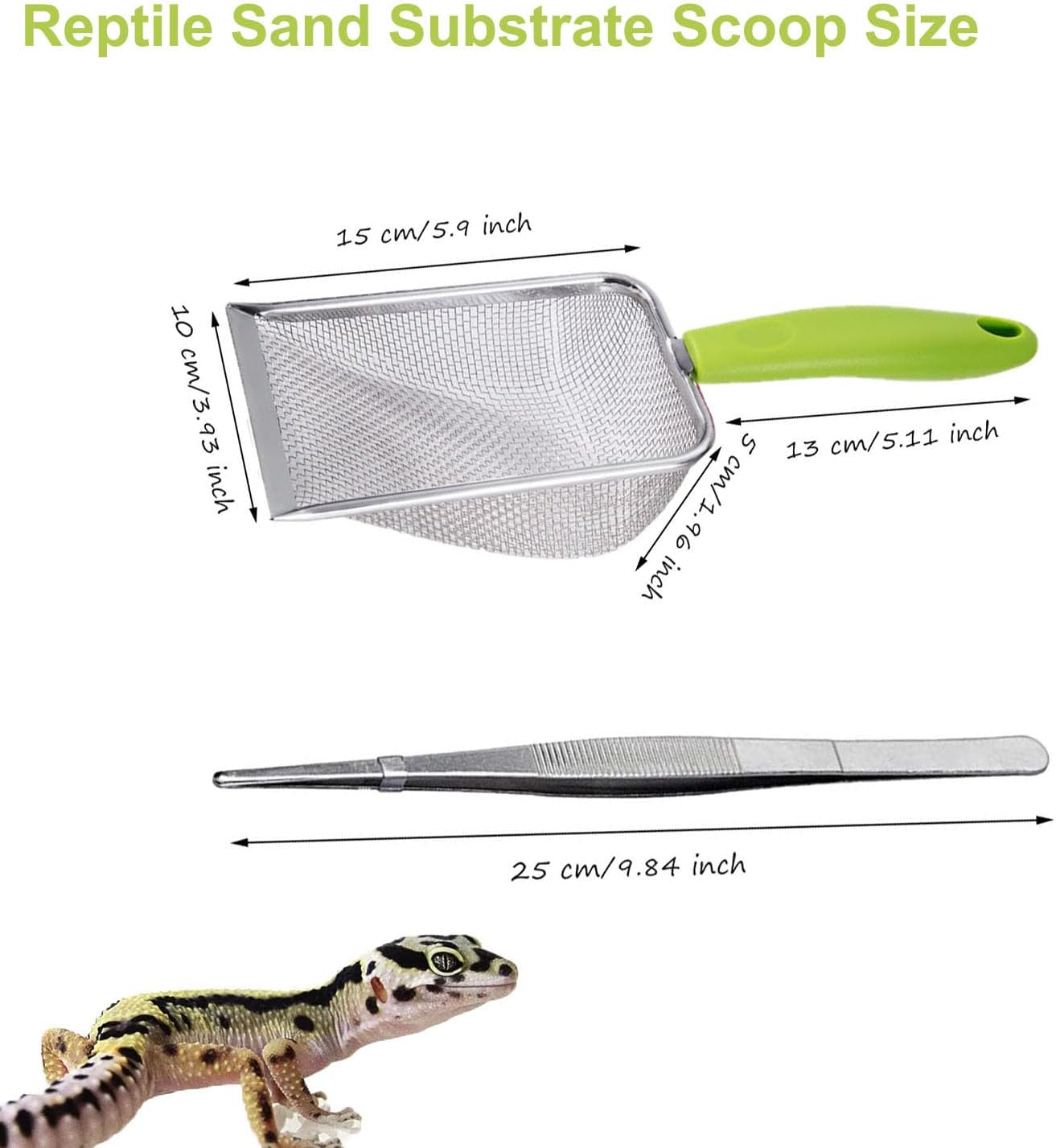Reptile Sand Scoop Set - Fine  - Feeding Tong Stainless reseña y precio