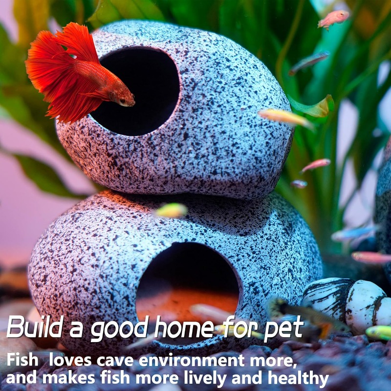Aquarium Decorations Cave Fish - Hide Cave Ceramic reseña y precio