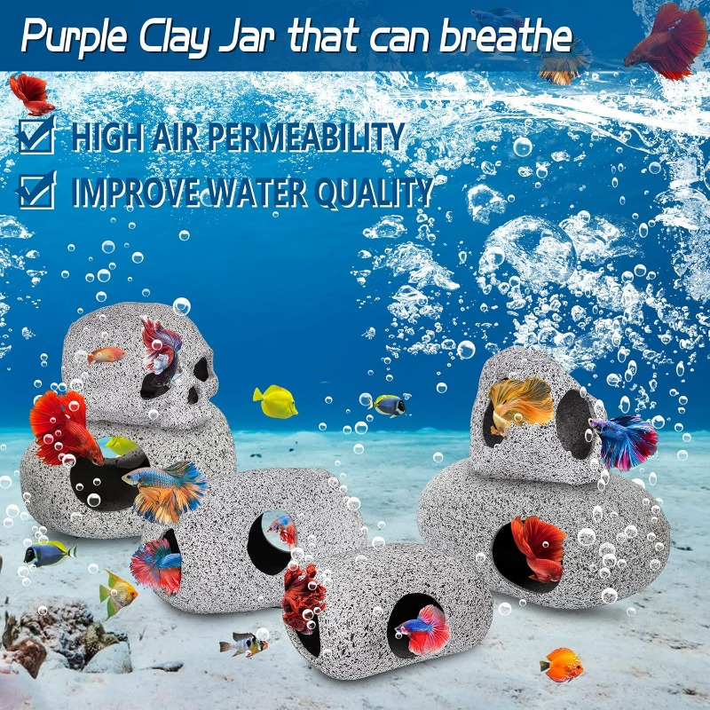 Aquarium Decorations Cave Fish - Hide Cave Ceramic reseña y precio
