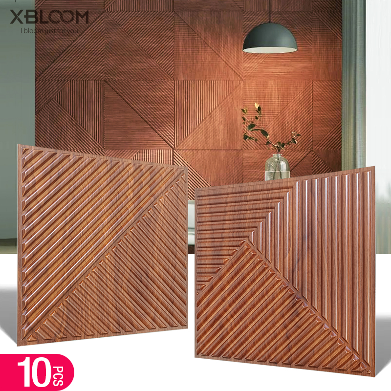 10pcs 30x30cm 3D Art Wall Pane - Pvc Panel Background reseña y precio