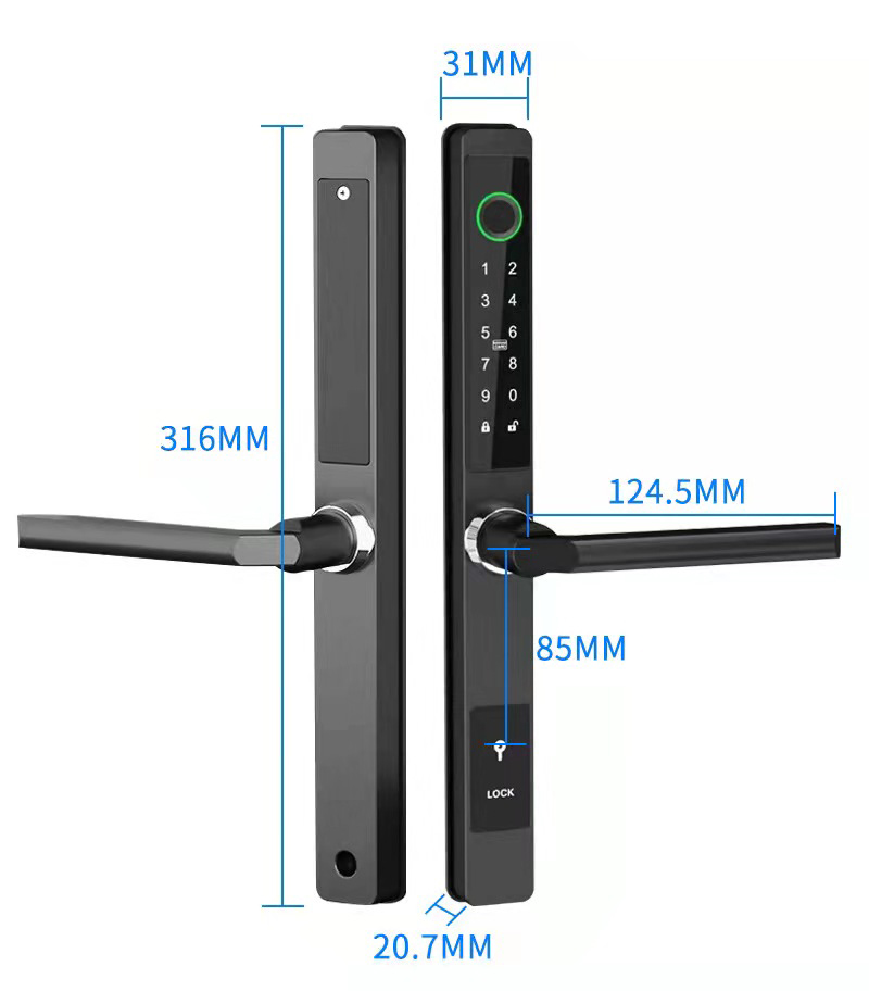 ZHDCOOKEY Biometric Digital Do - Glass Door Hinge reseña y precio