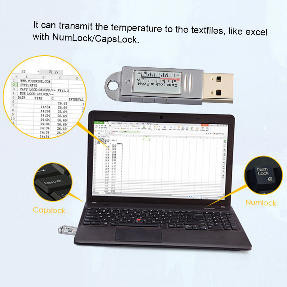PCsensor USB Thermometer Hygro - Digital Hygrometer Probe reseña y precio