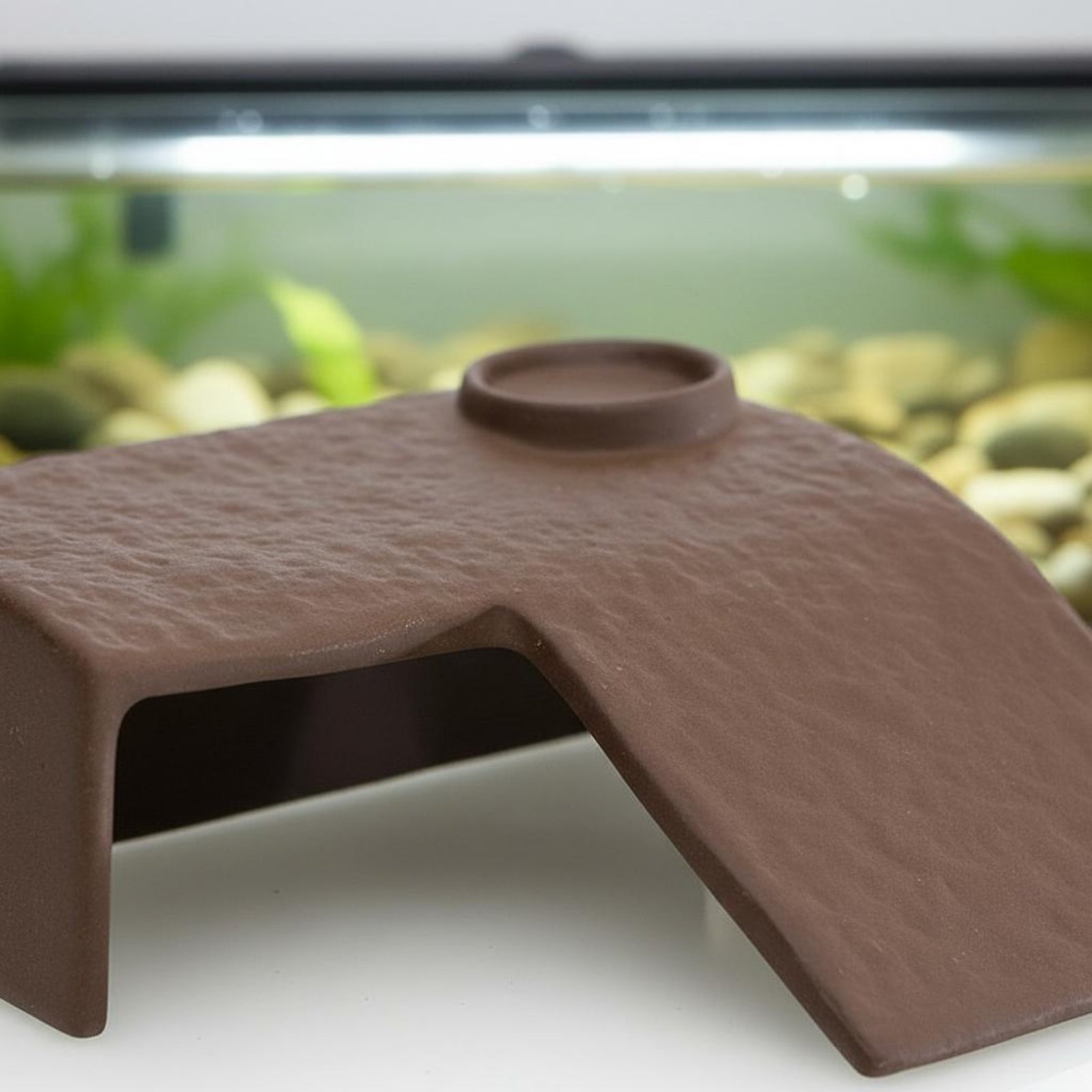 2 Pieces Turtle Basking Dock E - Hide Cave Ceramic reseña y precio